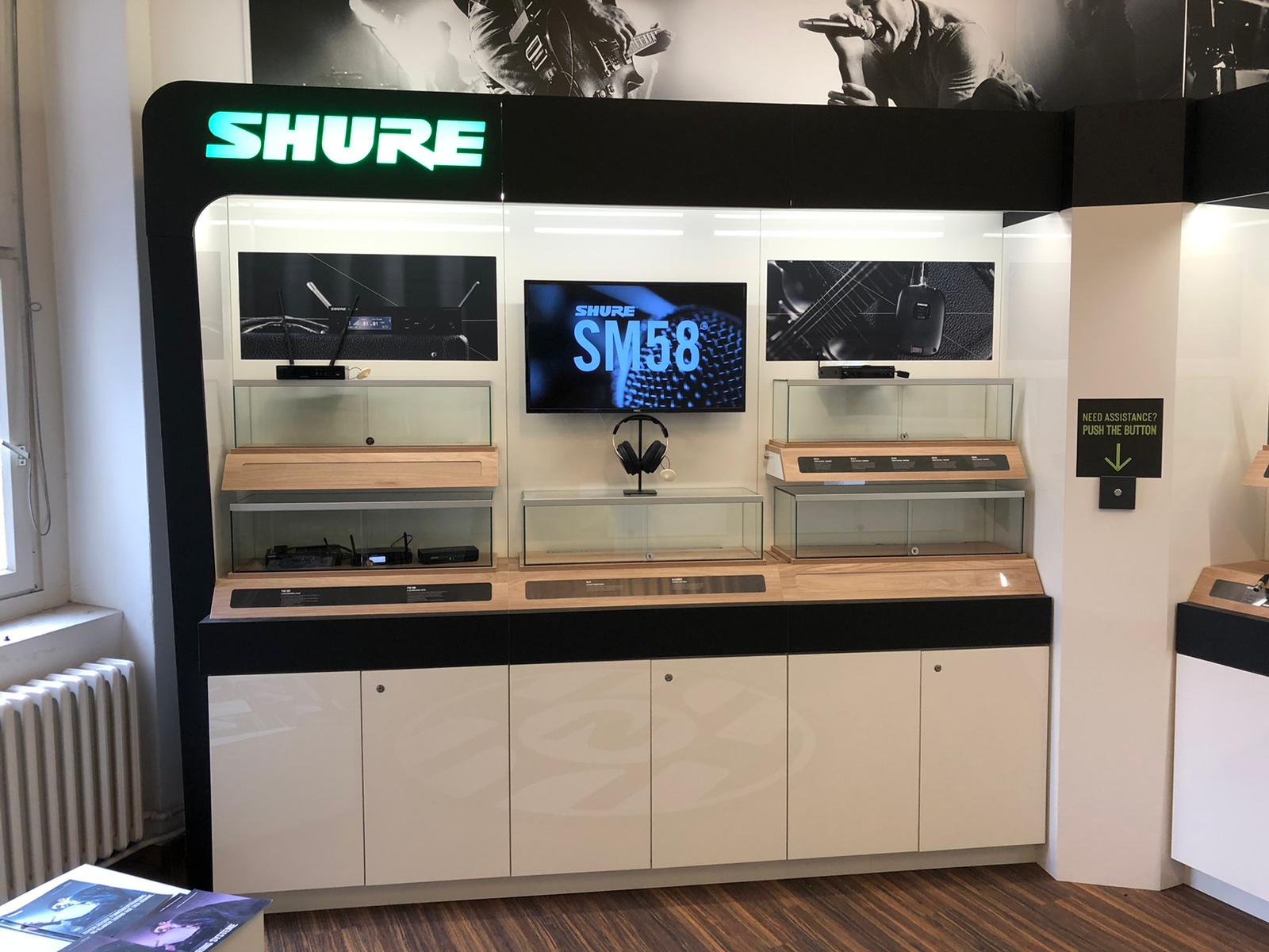 Shure Distribution GmbH im Just Music, Berlin 2021